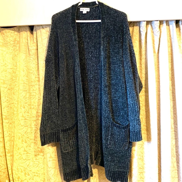 Ava & Viv Sweaters - Ava&Viv Chenille Long Knit Sweater Cardigan